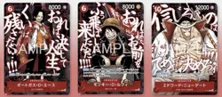 PROMO One Piece Card Game Luffy Ace Whitebeard Sealed Pack PRESALE Saikyo Jump - Image 1