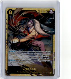 Crocodile OP14-120 Secret Rare The Azure Sea's Seven Sec One Piece - Image 1