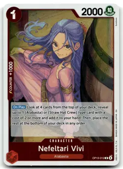 Nefeltari Vivi R Carrying On His Will OP13-012 One Piece TCG Foil NM - Image 1