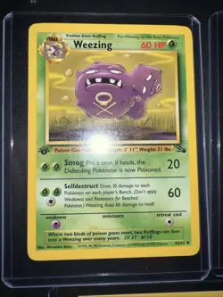 Pokemon 6 Card Lot 1999 First Edition Cards Pikachu, Weezing, Grimer, Venonat, - Image 3