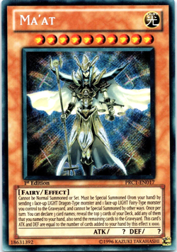Ma'at - PRC1-EN017 1st Edition Secret Rare YuGiOh TCG Card - Image 1