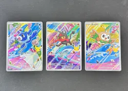 Pokemon First Partner Alolan Promo Holo Card Lot - Litten, Popplio, Rowlet NM-M - Image 1