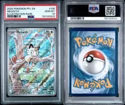 Meowth 106/094 Illustration Rare Phantasmal Flames Pokemon Card PSA 10 - Image 3