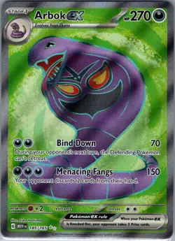 Arbok ex 185/165 SV: Scarlet & Violet 151 - Pokemon Card - NM - Image 1