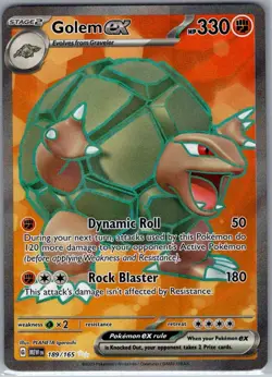 Golem ex 189/165 SV: Scarlet & Violet 151 - Pokemon Card - NM - Image 1