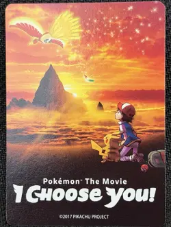 Pokemon I Choose You The Movie SM109-SM114 With Movie And Merch Cards - Image 2