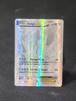 Pokemon Dialga EX Full Art Secret Rare Holo 122/119 XY Card MP- - Image 1
