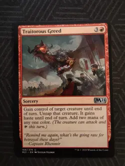mtg traitorous greed core set 2021 - Image 1
