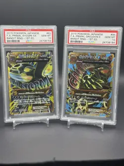 Pokemon PSA 10 Primal Kyogre Groudon Ex 093 094 XY Bandit Ring Japan SEQUENTIAL - Image 1