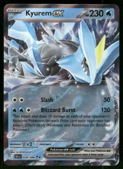 Pokemon Cards Kyurem ex 028/086 Black Bolt Holo Double Rare NM - Image 1