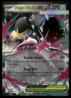 Pokemon Cards Mega Mawile ex 094/132 Mega Evolution Double Rare NM *8 - Image 1
