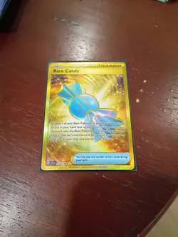 Pokemon Rare Candy 256/198 SV01 Scarlet & Violet Gold Secret Rare Holo Card LP - Image 1