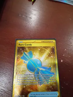 Pokemon Rare Candy 256/198 SV01 Scarlet & Violet Gold Secret Rare Holo Card LP - Image 2