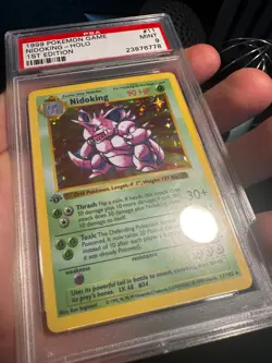 👑 1999 Pokemon Base Set Nidoking Holo – 1st Edition – PSA 9 MINT (#11/102) - Image 4