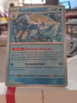 SAMUROTT 023/086 SV: WHITE FLARE RARE REVERSE HOLO POKEMON TCG NMT+ - Image 1