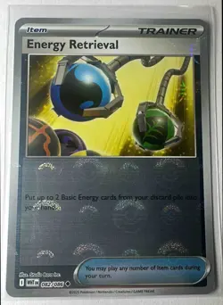 2025 Pokemon White Flare Energy Retrieval #082/086 Reverse Holo Poke Ball - Image 1
