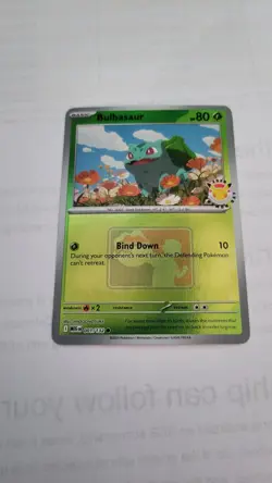 Pokemon Bulbasaur 001/132 Pokemon Day 2026 Promo Reverse Holo Mega Evolutions - Image 3
