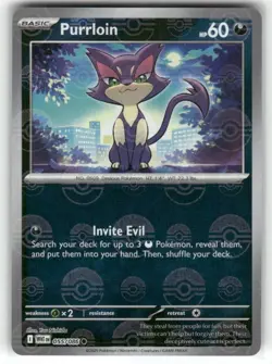 Purrloin 055/086 Poke Ball Pattern White Flare Pokemon TCG - Image 1