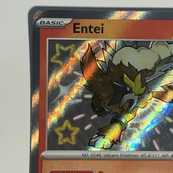 Pokemon Card Entei 112/091 Paldean Fates Shiny Ultra Rare Scarlet & Violet NM - Image 2