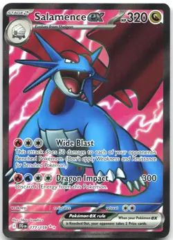 Salamence ex 177/159 Ultra Rare Journey Together Pokemon Near Mint - Image 1