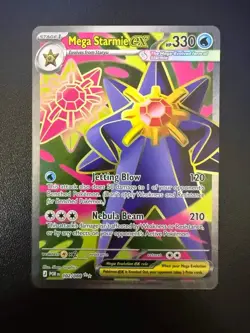 Pokemon Mega Starmie ex 102/088 Full Art Ultra Rare Perfect Order - Image 1