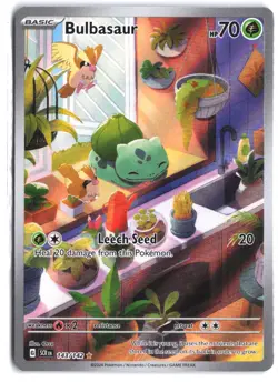 Bulbasaur 143/142 Illustration Rare Stellar Crown Pokemon - Image 1