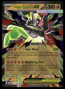 Pokemon Cards Mega Zygarde ex 047/088 Perfect Order Double Rare NM *3 - Image 1