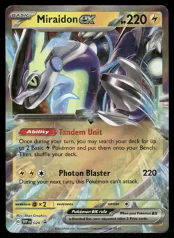 Pokemon Cards Miraidon ex 028 Scarlet & Violet Promo Holo Promo NM - Image 1