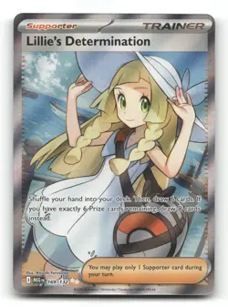 Lillie's Determination 169/132 - Mega Evolution - Pokemon Card NM/M - Image 1