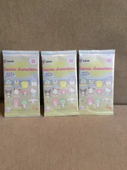 3x pack LIFE KABAO Sanrio trading cards, Official kuromi, hello kitty, my melody - Image 1