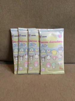 4x pack LIFE KABAO Sanrio trading cards, Official kuromi, hello kitty, my melody - Image 1