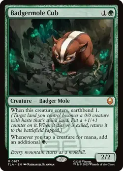 Badgermole Cub (0167) - Avatar: The Last Airbender - Mythic Rare - Image 1