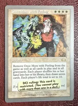 Once More With Feeling - MtG Unglued - R011 NM 1998 - Image 2