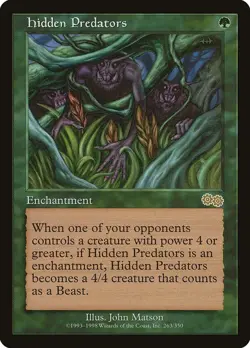 Hidden Predators - MtG Urza's Saga - R263 NM 1998 - Image 1