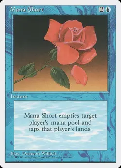 Mana Short - MtG 4th Edition - Rare NM 1995 - Image 1