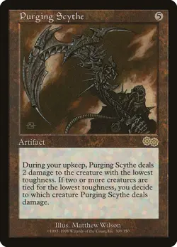 Purging Scythe - MtG Urza's Saga - R308 NM 1998 - Image 1