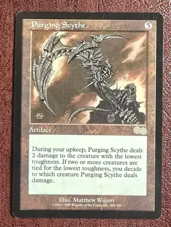 Purging Scythe - MtG Urza's Saga - R308 NM 1998 - Image 2