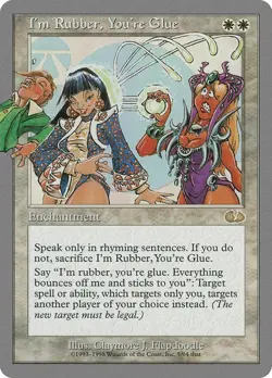 I'm Rubber You're Glue - MtG Unglued - R005 NM 1998 - Image 1
