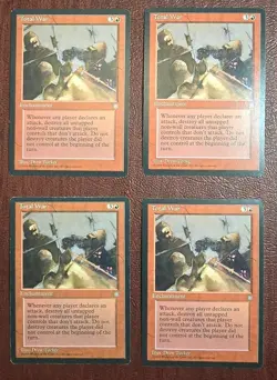 (4x) Total War - MtG Ice Age - Rare NM 1995 - Image 1
