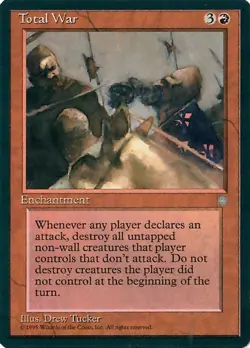 (4x) Total War - MtG Ice Age - Rare NM 1995 - Image 3