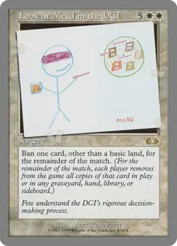 Look At Me I'm the DCI - MtG Unglued - R008 NM 1998 - Image 1