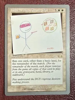 Look At Me I'm the DCI - MtG Unglued - R008 NM 1998 - Image 2
