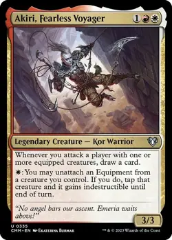 Akiri, Fearless Voyager Foil Commander Masters 335 NM MTG - Image 1