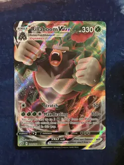 Pokemon Rillaboom VMax Ultra Rare # 018/192 - Rebel Clash - LP - Image 1