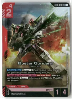 Buster Gundam LR Gundam Card Game New Type Rising NM Foil - Image 1