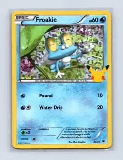 Froakie 022/025 Promo McDonald's 25th Anniversary Promos Pokemon Holo LP - Image 1