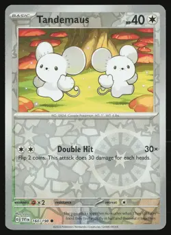 SV01: Scarlet & Violet Base Set Tandemaus #160/198 Reverse Holo Pokemon Card - Image 1