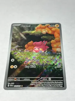 Pokemon TCG Pawmi 226/091 Sv: Paldean Fates Holo Illustration Rare NM - Image 1