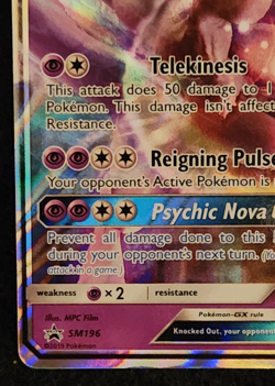2019 Pokemon Black Star Promo Mewtwo GX #SM196 EX-NM - Image 5