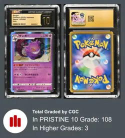 CGC 10 Pristine Gengar Holo 025/060 Sword s1W Pokemon Card - Image 3